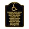 Signmission Parking with D.M.V Disabled Permit Only Violators Subject to Towing Under Ors 811.620, BG-1824-23342 A-DES-BG-1824-23342 - alternate 1